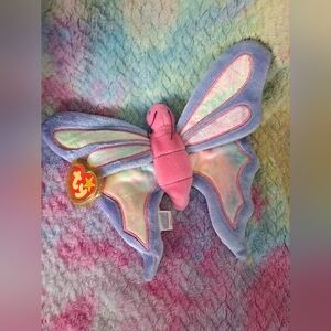 Ty Beanie Baby Flitter the Butterfly, Vintage, With Tags.
